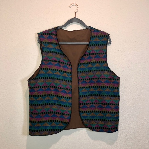 Other - Vintage Aztec-Style Handmade Vest